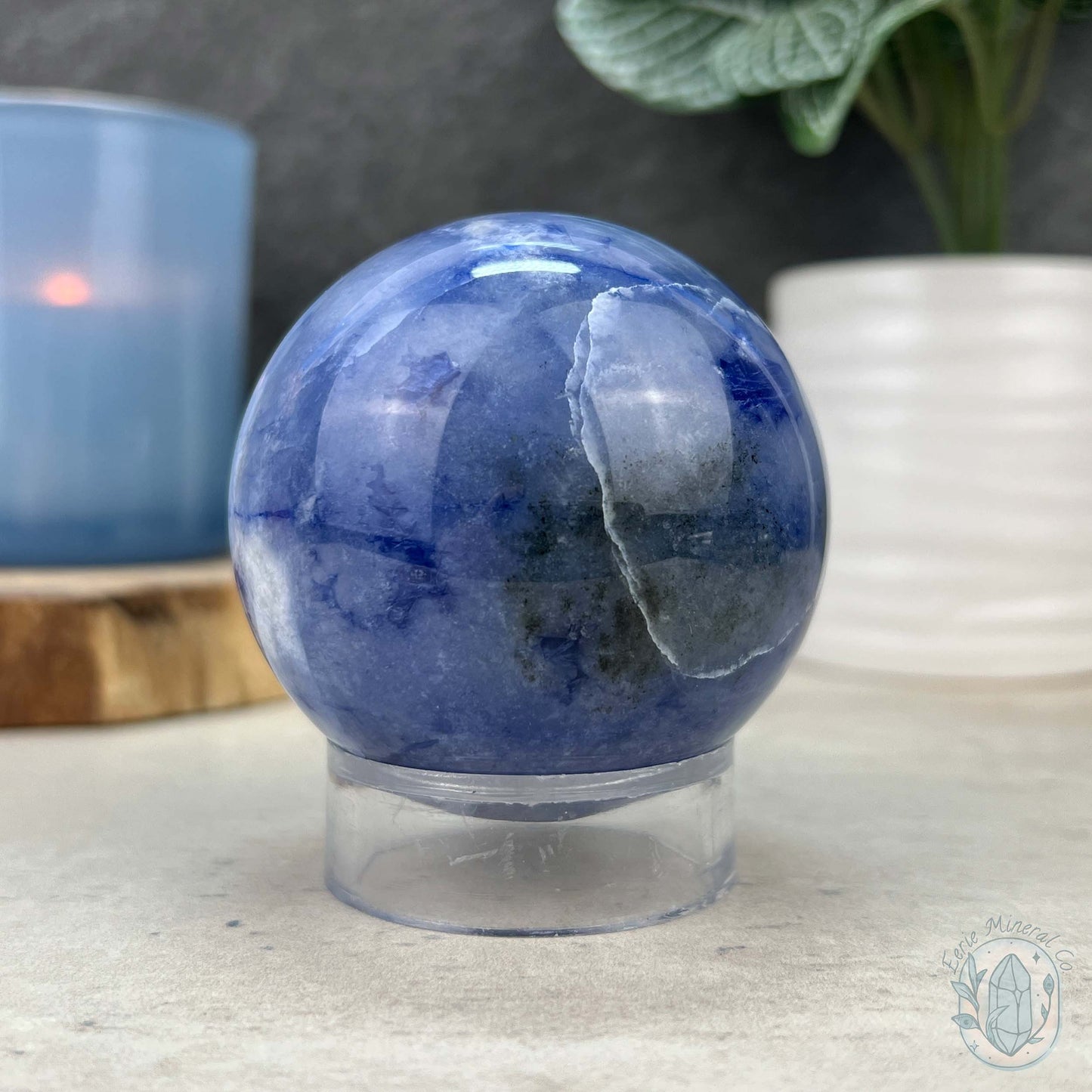 64mm UV Reactive Sodalite Polished Sphere