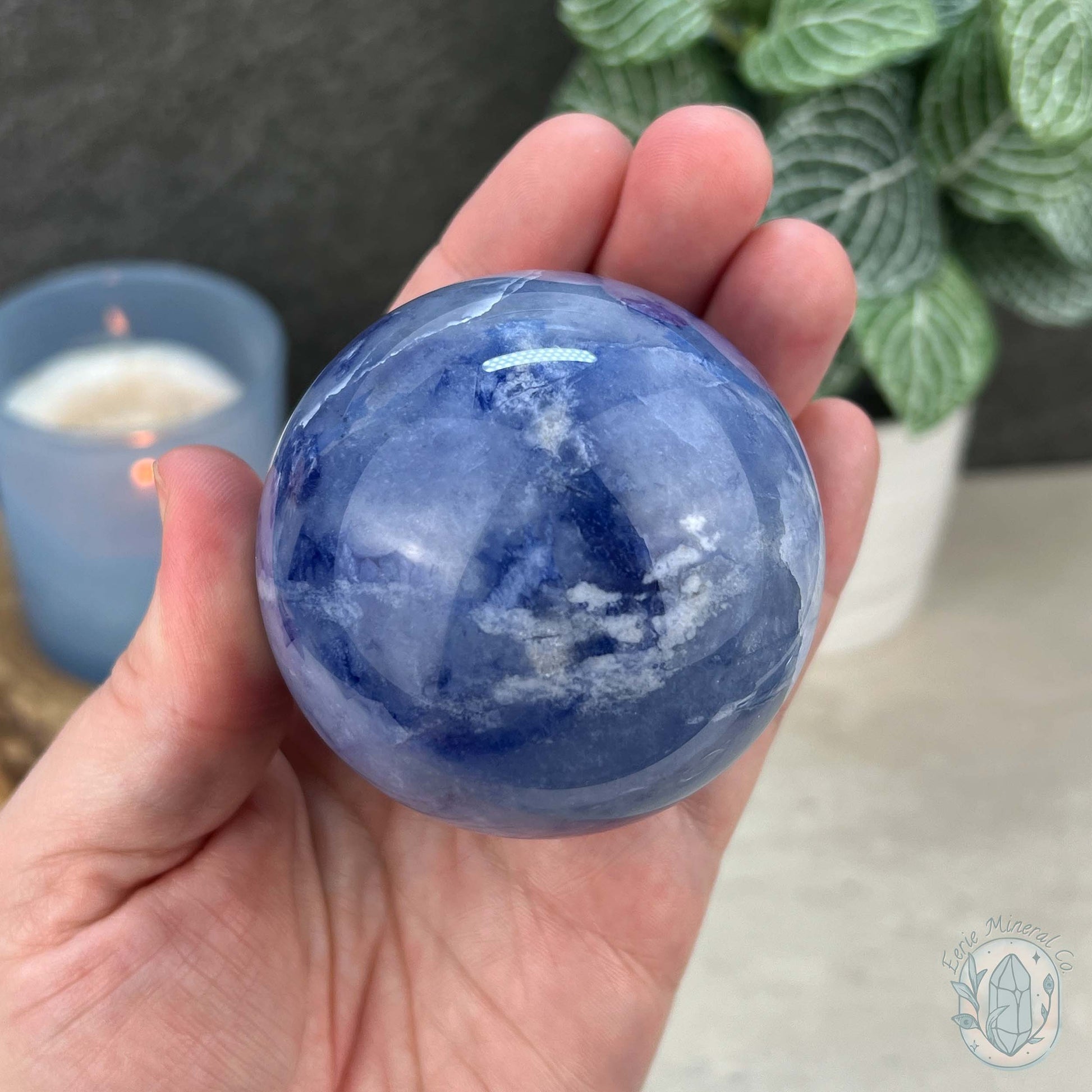 64mm UV Reactive Sodalite Polished Sphere
