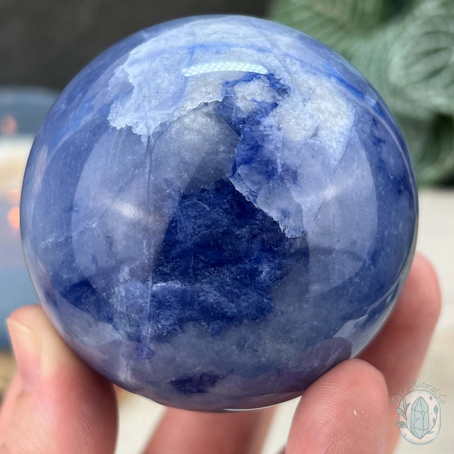 64mm UV Reactive Sodalite Polished Sphere