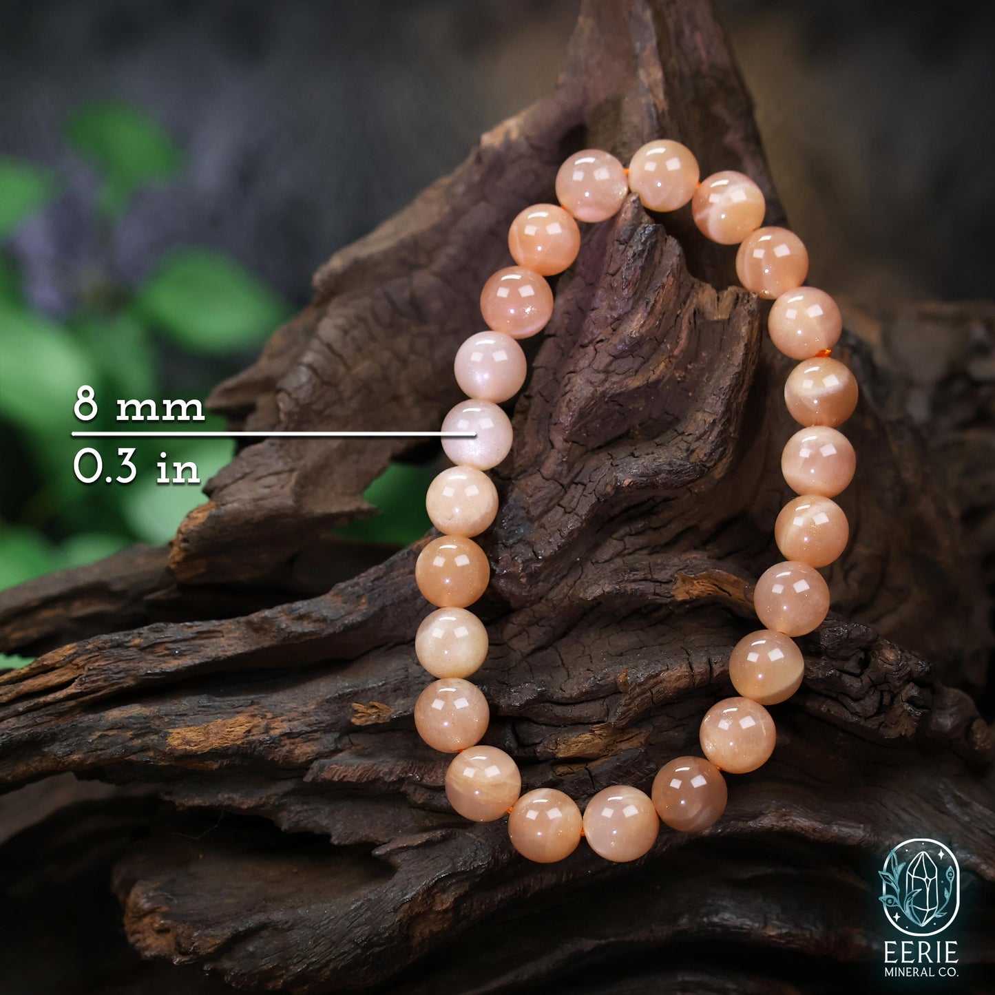 Sunstone Beaded Boho Stretch Bracelet