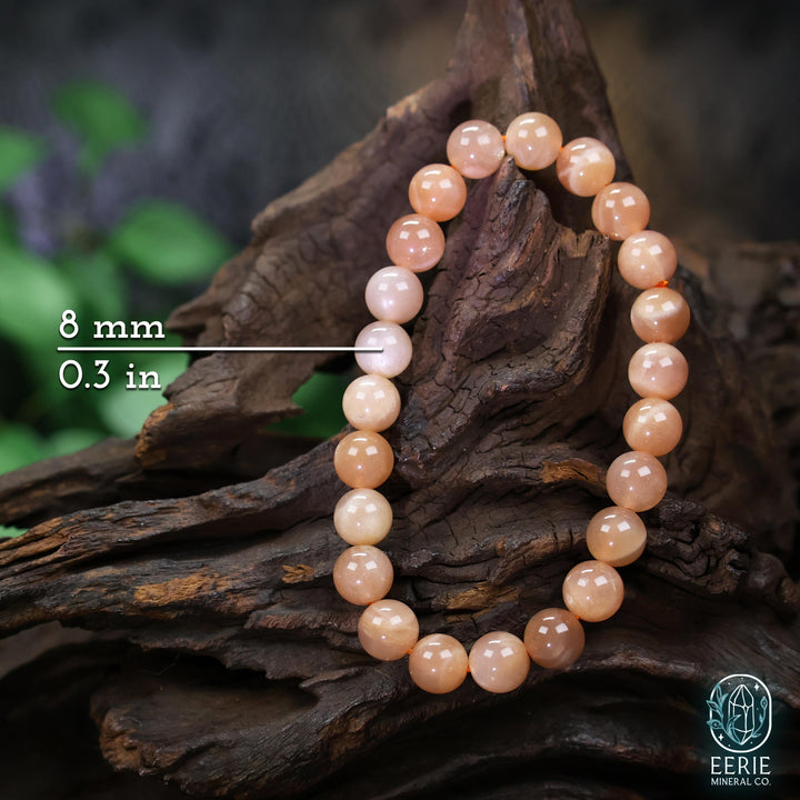 Sunstone Beaded Boho Stretch Bracelet