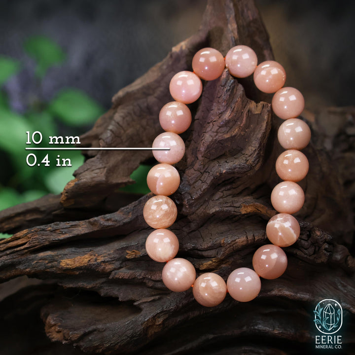 Sunstone Beaded Boho Stretch Bracelet