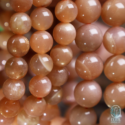 Sunstone Crystal Gemstone Beaded Stretch Bracelet