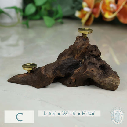 Driftwood Style 2 Sphere Holder Stands for Spheres and Eggs