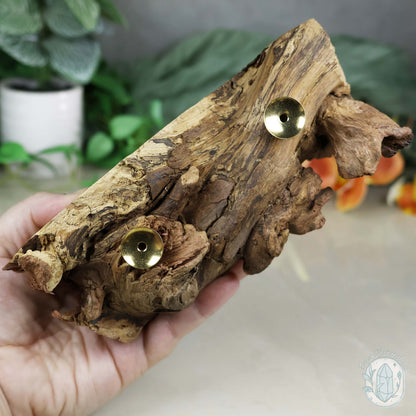 2 Sphere Holder Natural Driftwood Stands