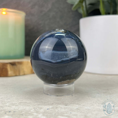 57mm UV Reactive Volcano Agate Polished Sphere