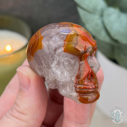 Rare Warring States Agate Mini Skull Carvings