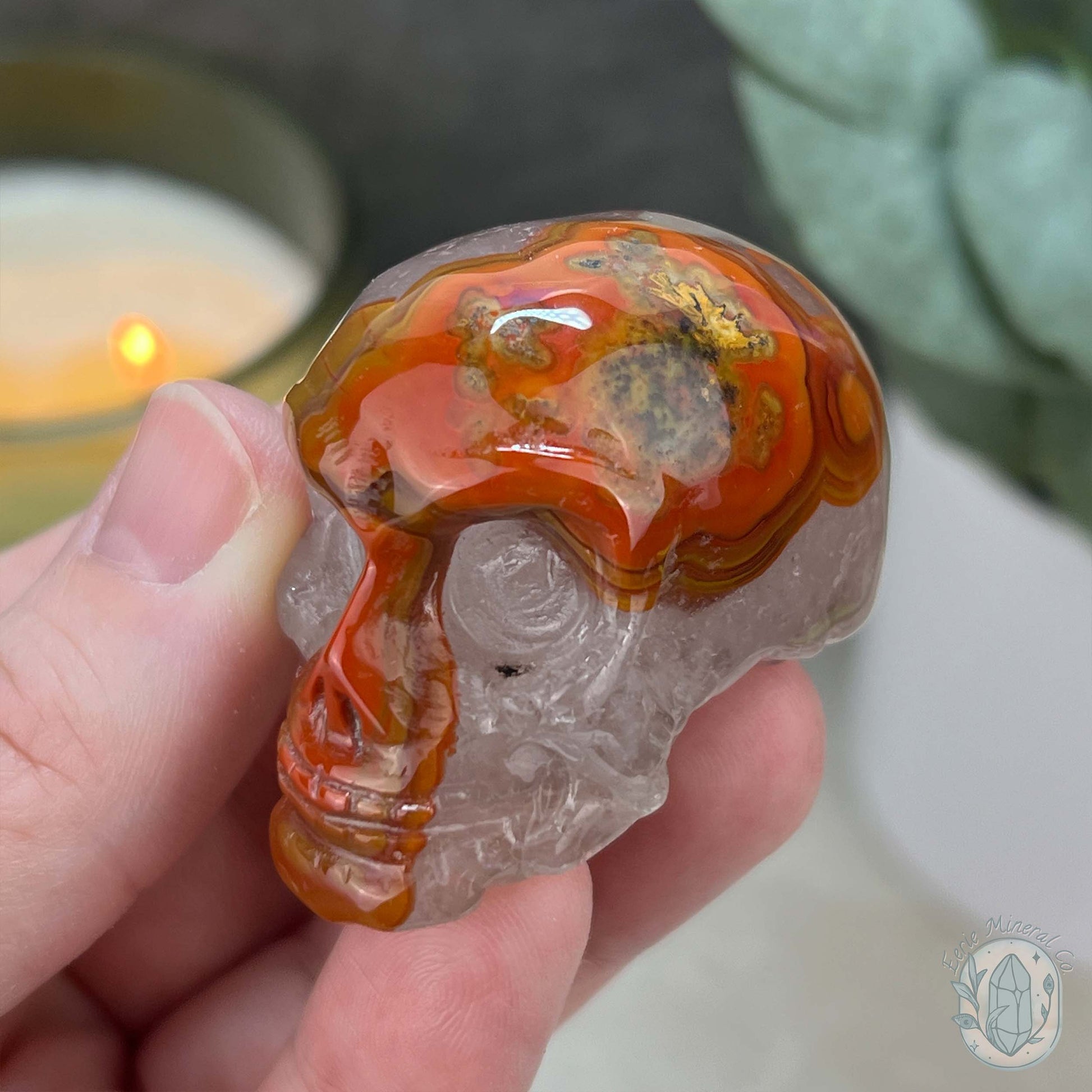 Rare Warring States Agate Mini Skull Carvings