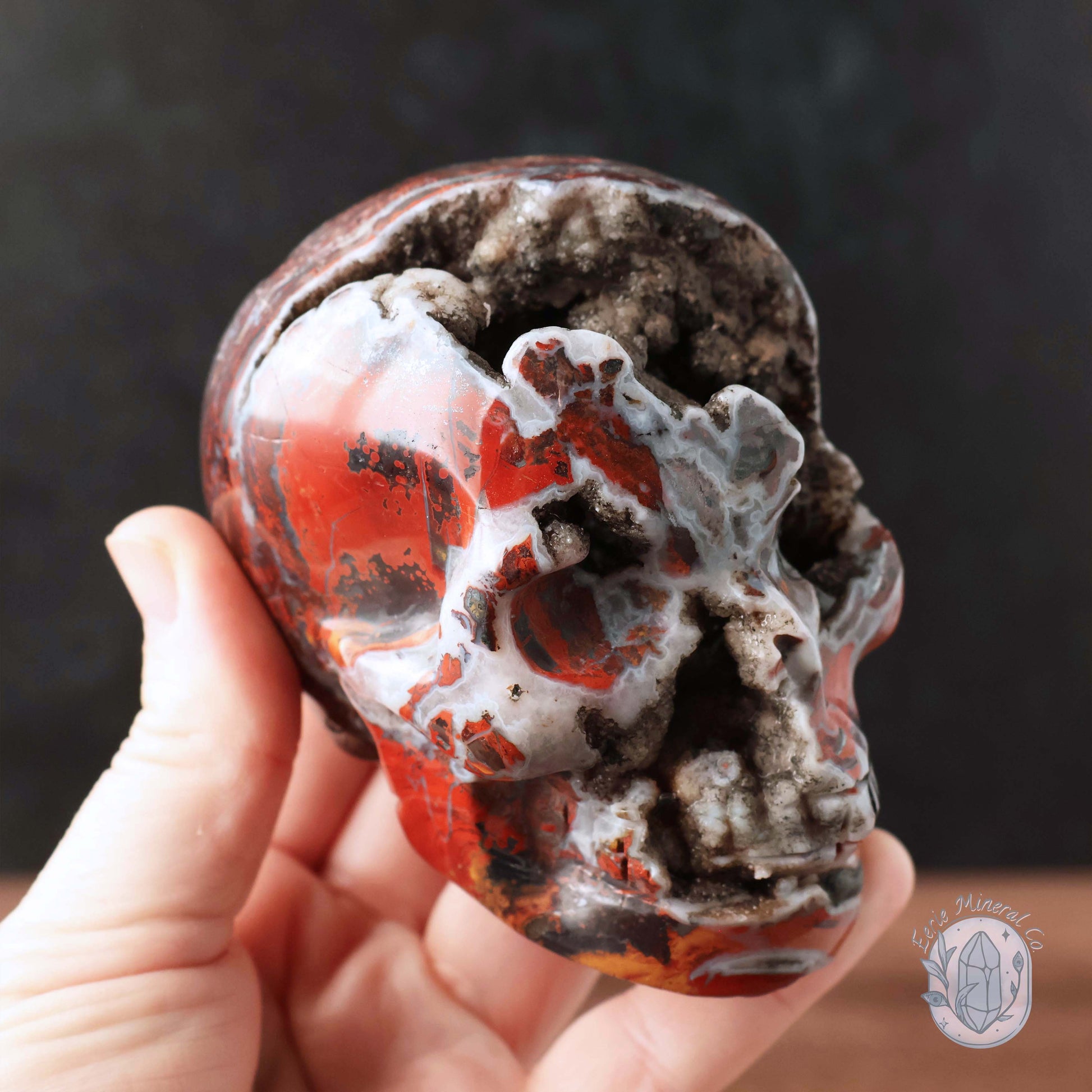 Warring States Geode Agate Skull