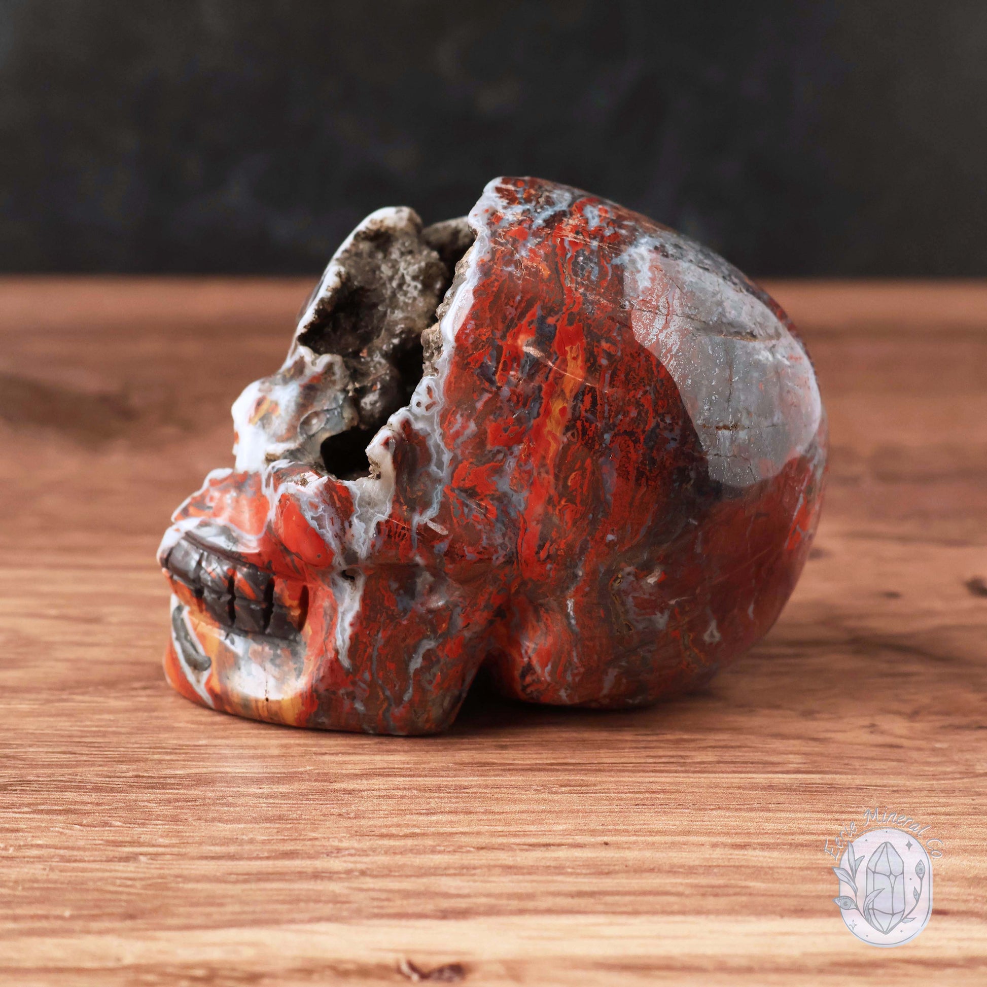 Warring States Geode Agate Skull