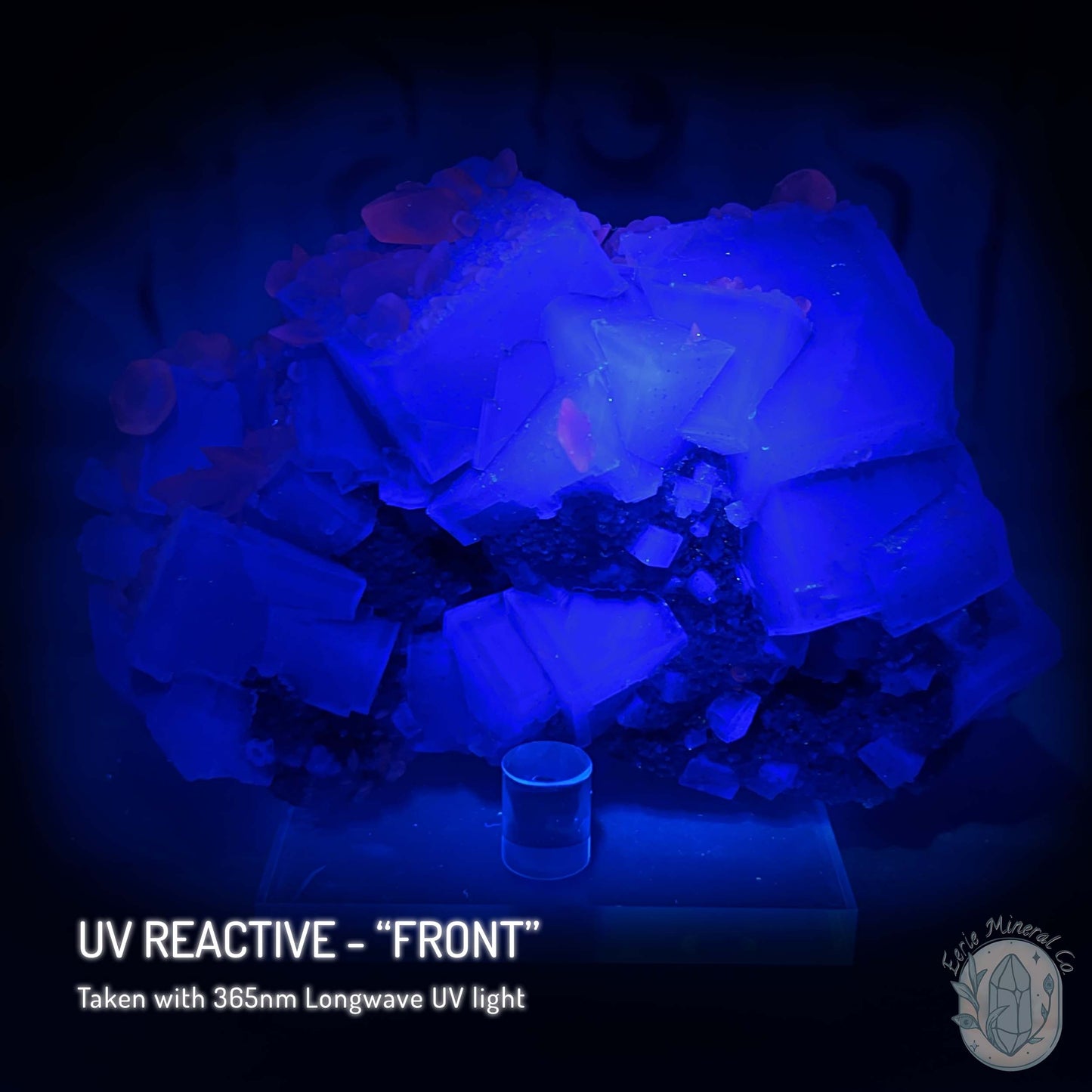 UV Reactive Yaogangxian Blue Fluorite And Calcite Specimen