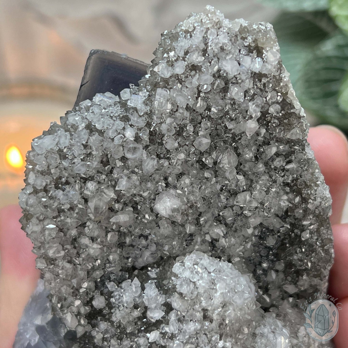 UV Reactive Yaogangxian Blue Fluorite And Calcite Specimen