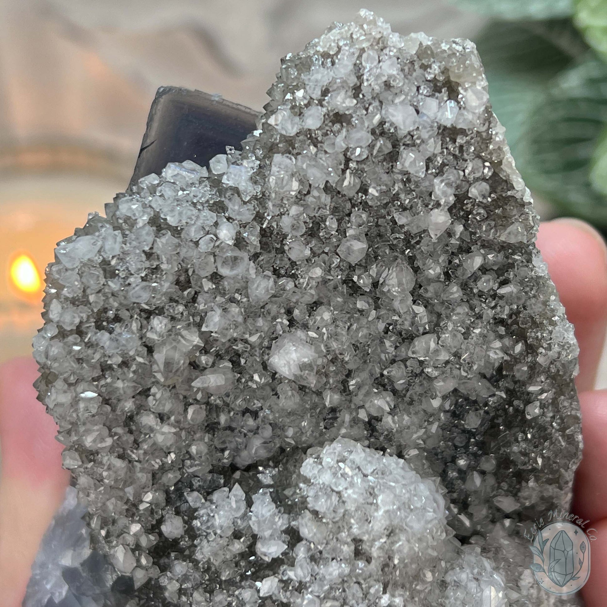 UV Reactive Yaogangxian Blue Fluorite And Calcite Specimen