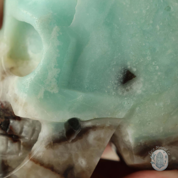 4.5" Polished Amazonite Skull Carving