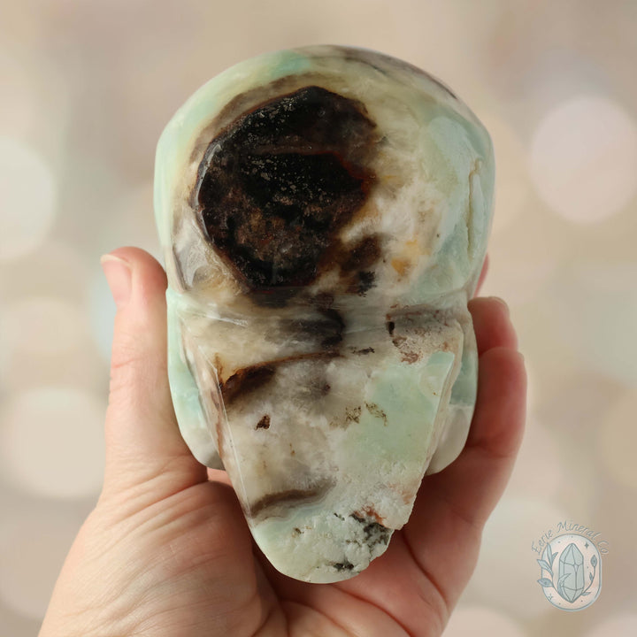 4.5" Polished Amazonite Skull Carving