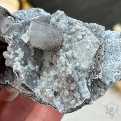 Druzy UV Reactive Columnar Calcite Specimen