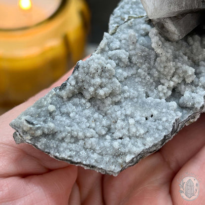 Druzy UV Reactive Columnar Calcite Specimen