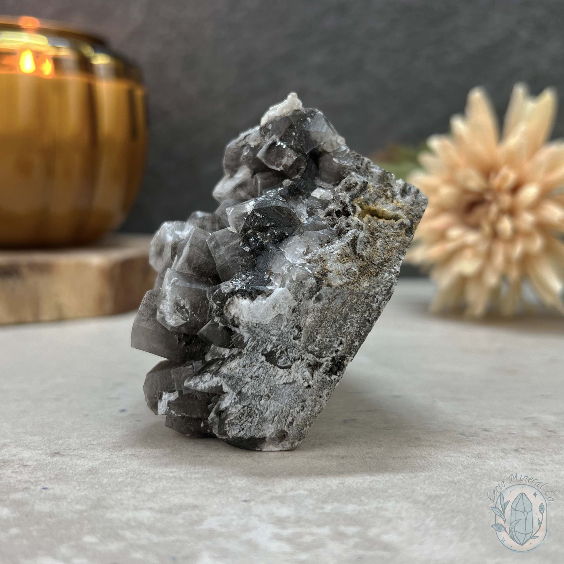 UV Reactive Columnar Calcite Cluster Specimen