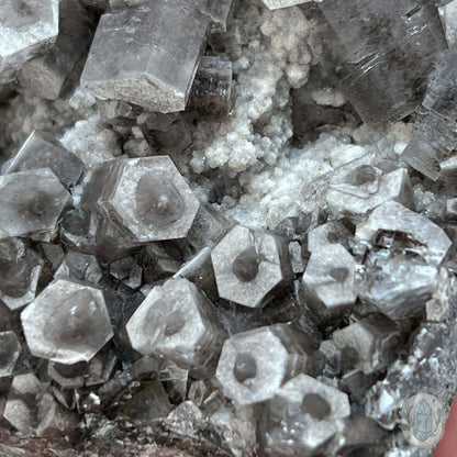 UV Reactive Druzy Columnar Calcite Cluster Specimen
