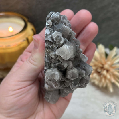 UV Reactive Druzy Columnar Calcite Cluster Specimen