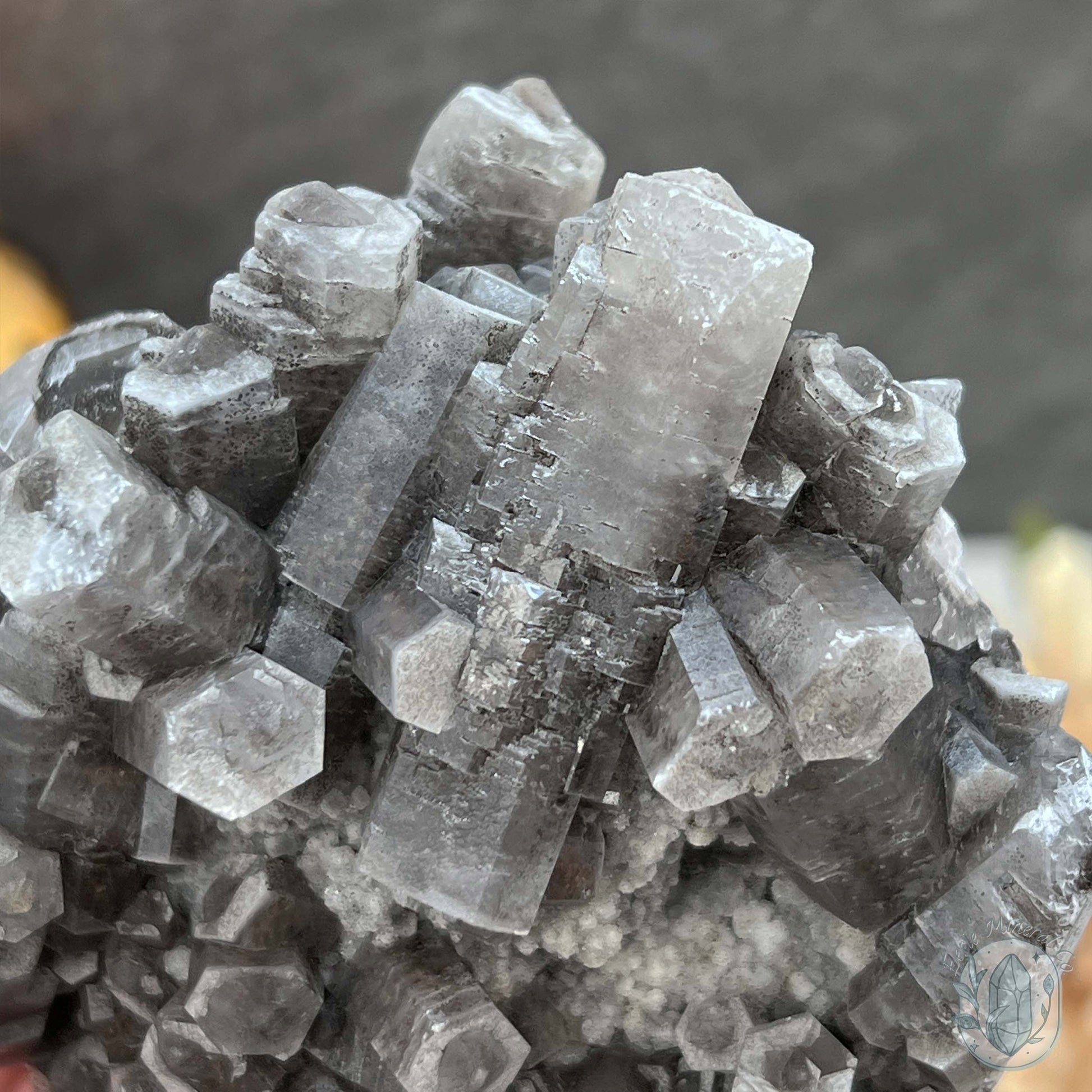 UV Reactive Druzy Columnar Calcite Cluster Specimen