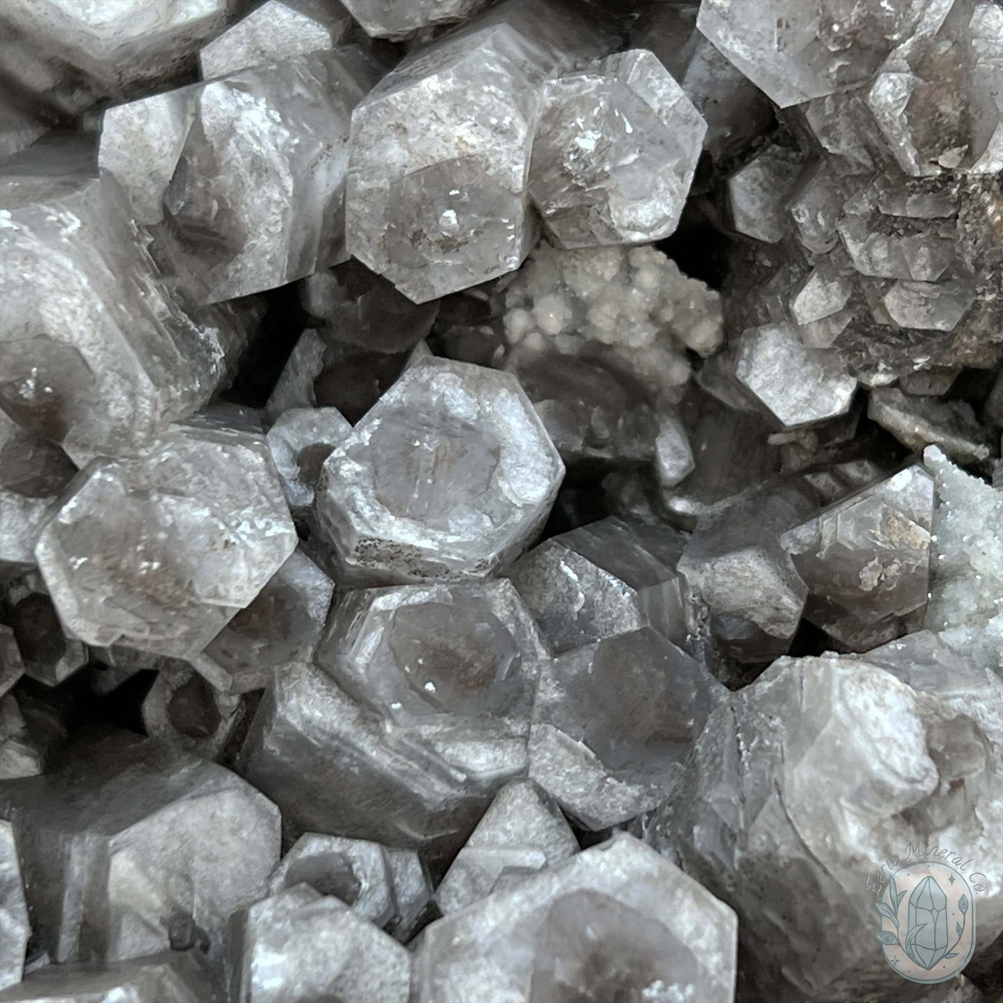 UV Reactive Columnar Calcite Cluster Specimen