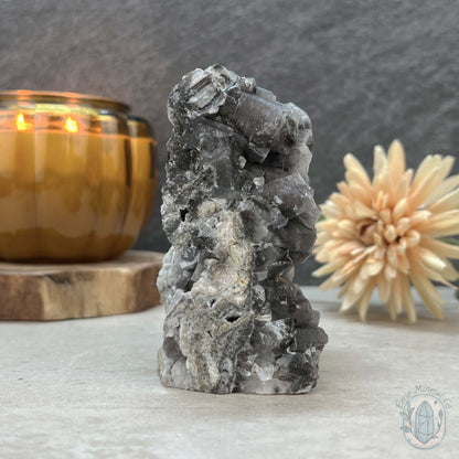 UV Reactive Columnar Calcite Cluster Specimen