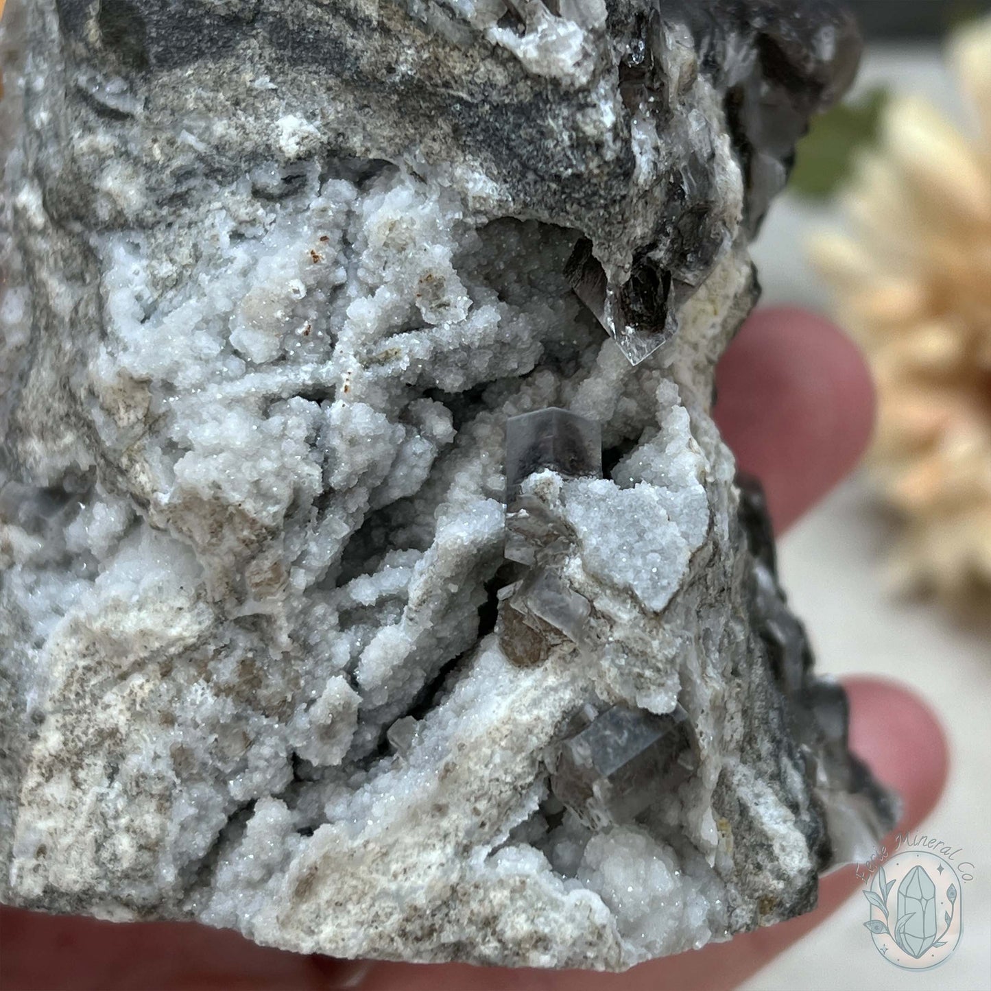 UV Reactive Columnar Calcite Cluster Specimen