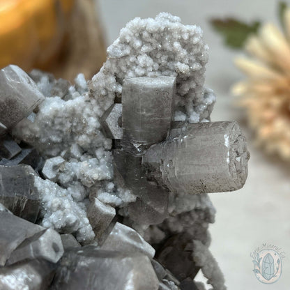 UV Reactive Druzy Columnar Calcite Cluster Specimen