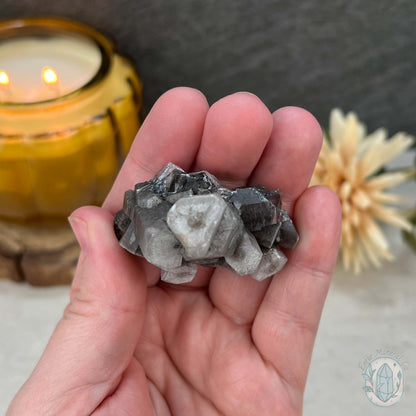 UV Reactive Druzy Columnar Calcite Cluster Specimen