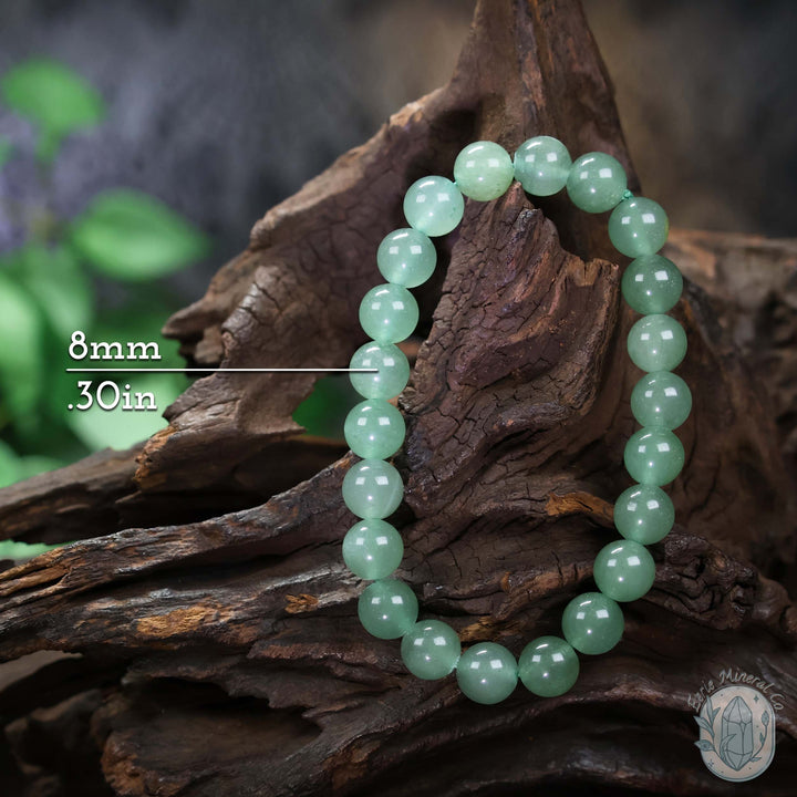 Green Aventurine Beaded Gemstone Stretch Bracelet