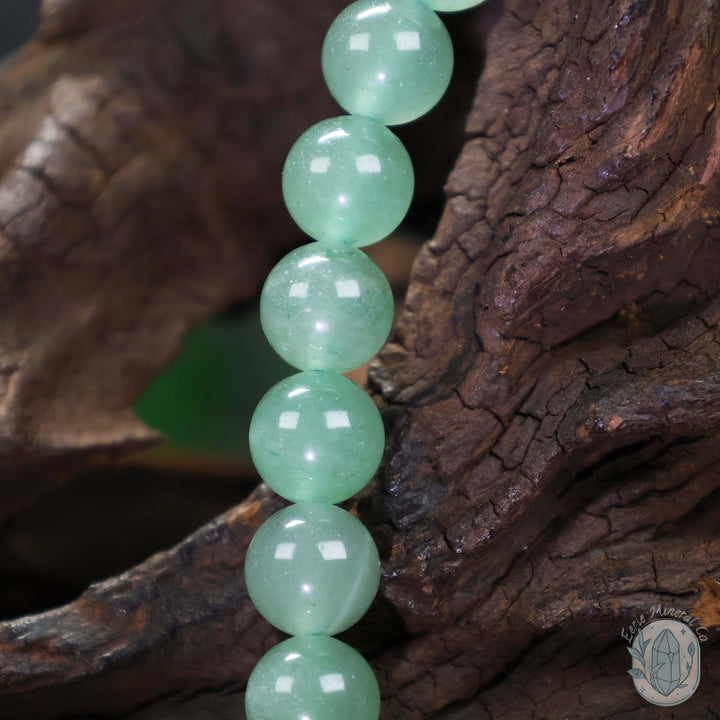 Green Aventurine Beaded Gemstone Stretch Bracelet