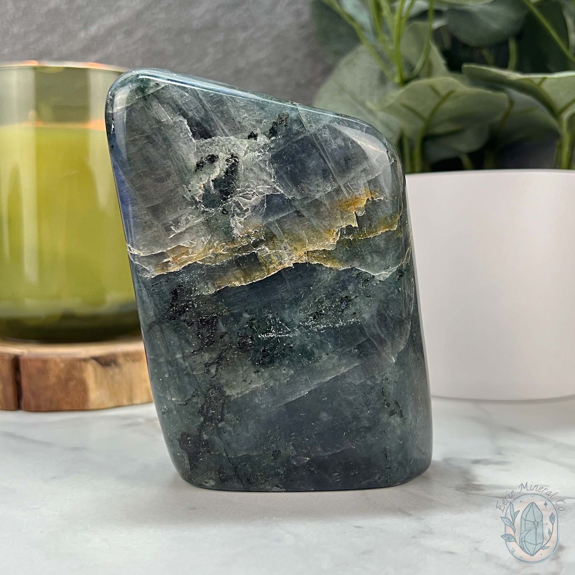 Polished Blue Flash Labradorite Freeform