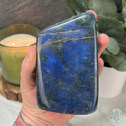 Polished Blue Flash Labradorite Freeform