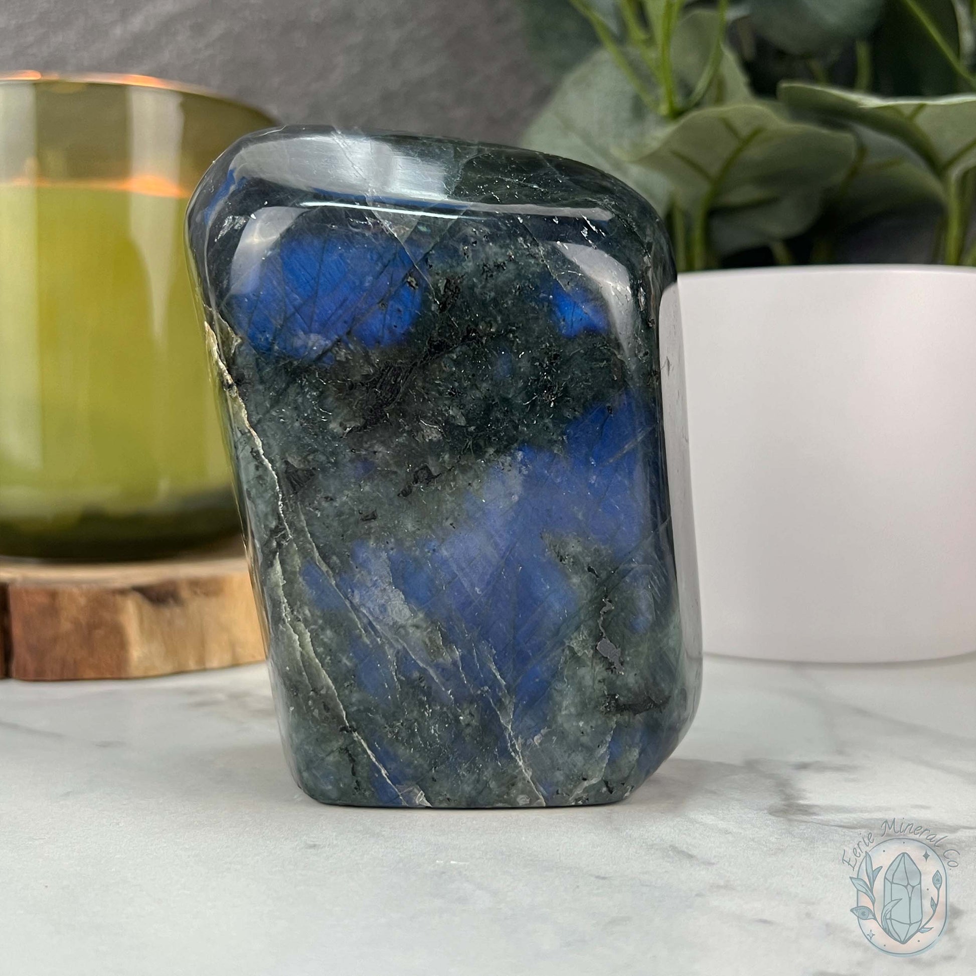 Polished Blue Flash Labradorite Freeform