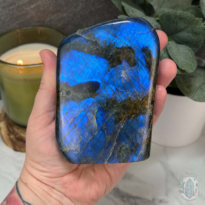 Polished Blue Flash Labradorite Freeform