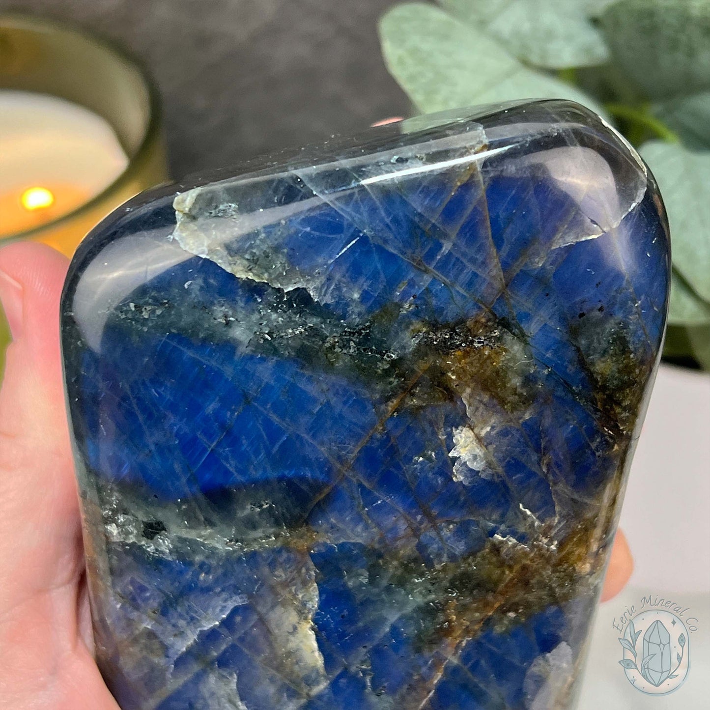 Polished Blue Flash Labradorite Freeform