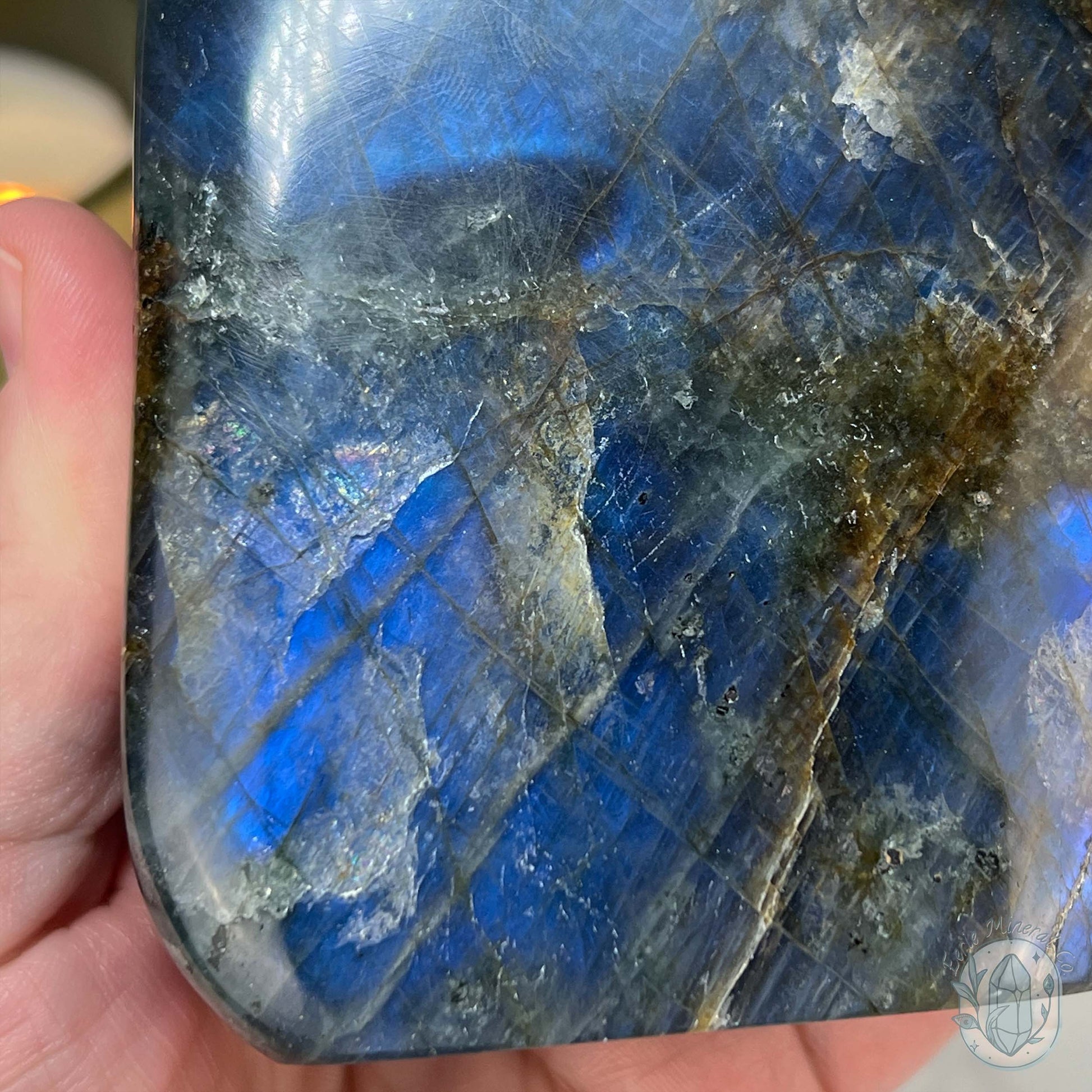 Polished Blue Flash Labradorite Freeform