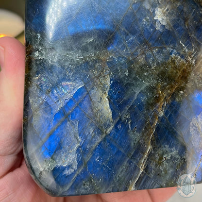 Polished Blue Flash Labradorite Freeform