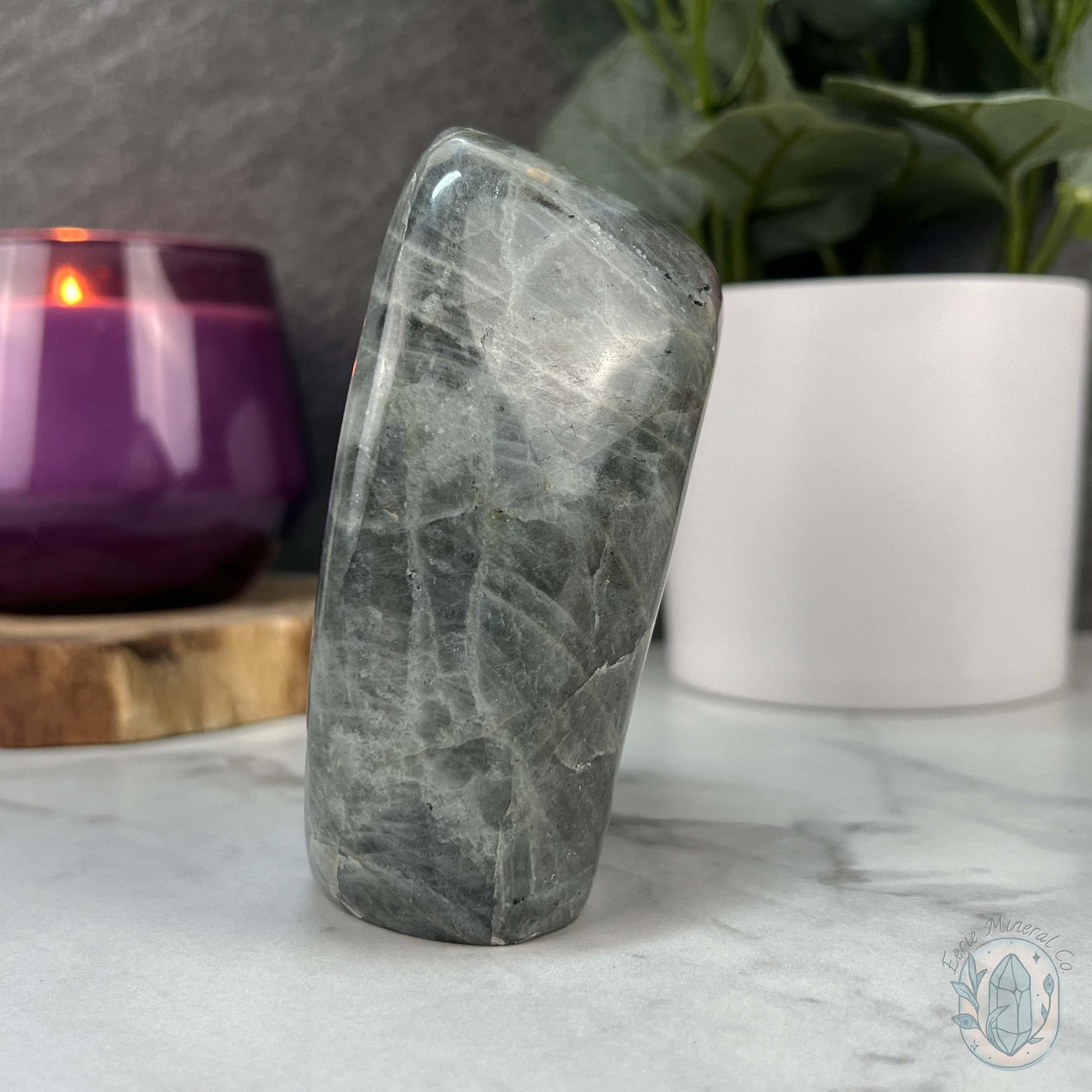 Polished Blue and Purple Flash Labradorite Freeform