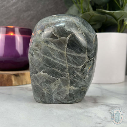 Polished Blue and Purple Flash Labradorite Freeform