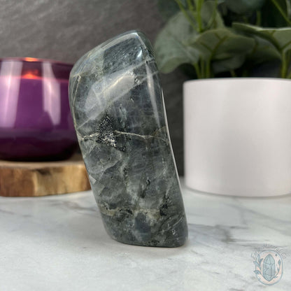Polished Blue and Purple Flash Labradorite Freeform