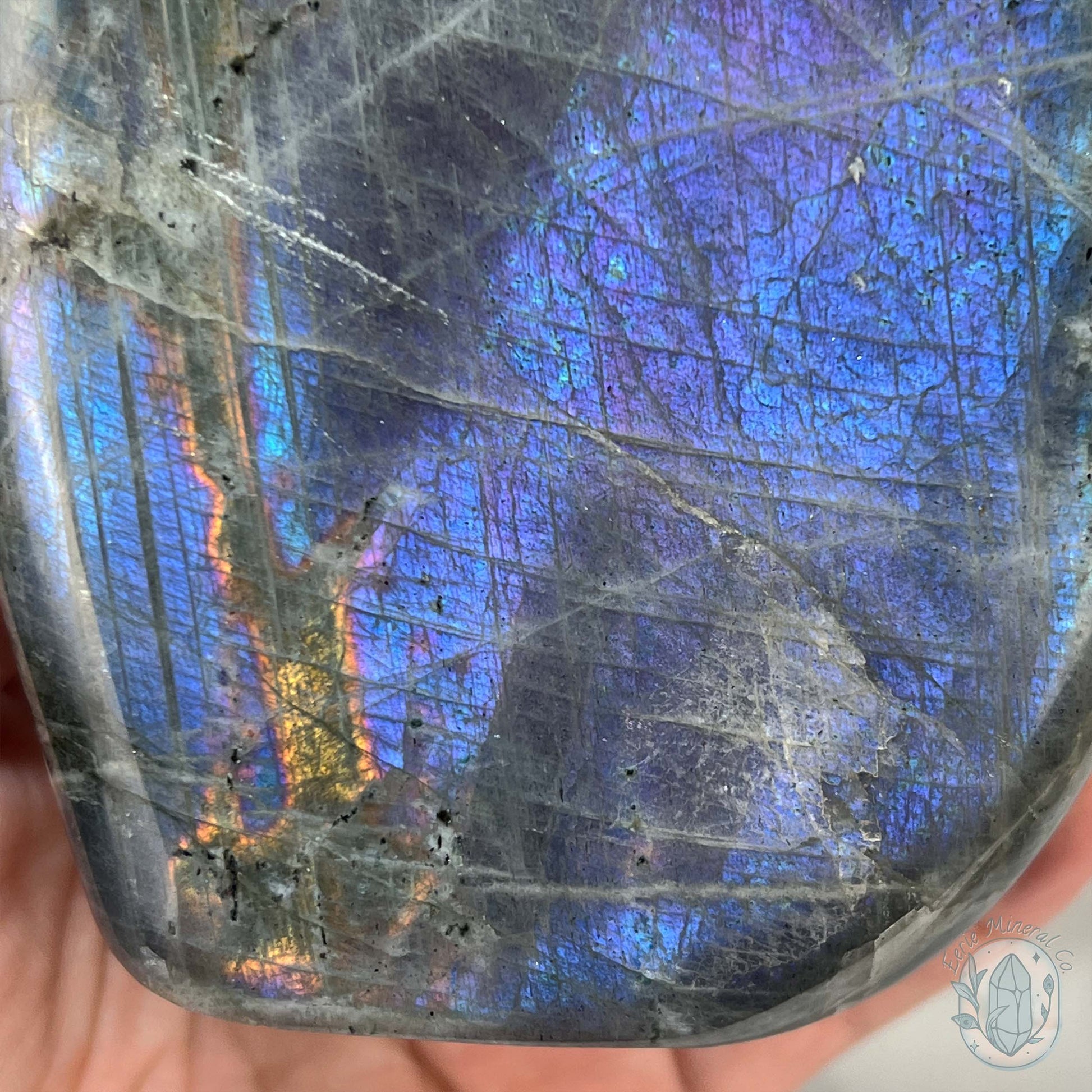 Polished Blue and Purple Flash Labradorite Freeform