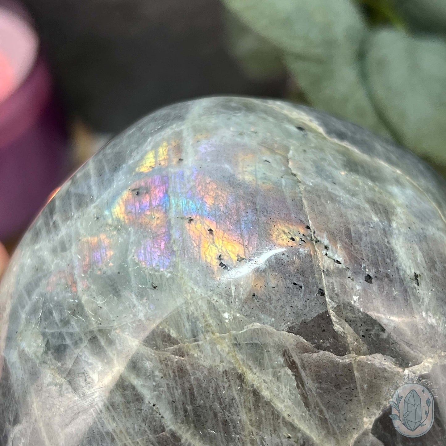 Polished Blue and Purple Flash Labradorite Freeform