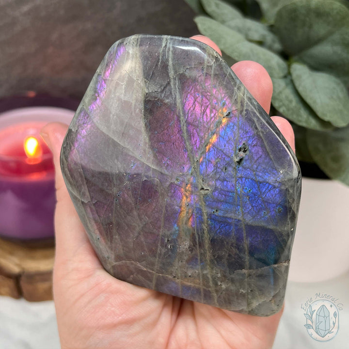 Labradorite Freeform with Purple and Blue Flash