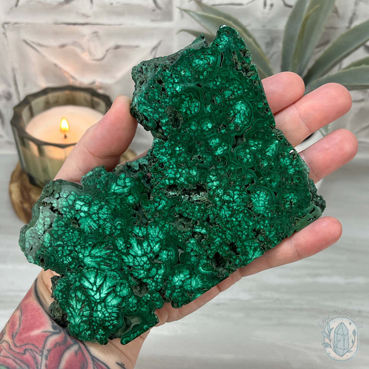 High Quality Polished Raw Malachite Specimen Slab