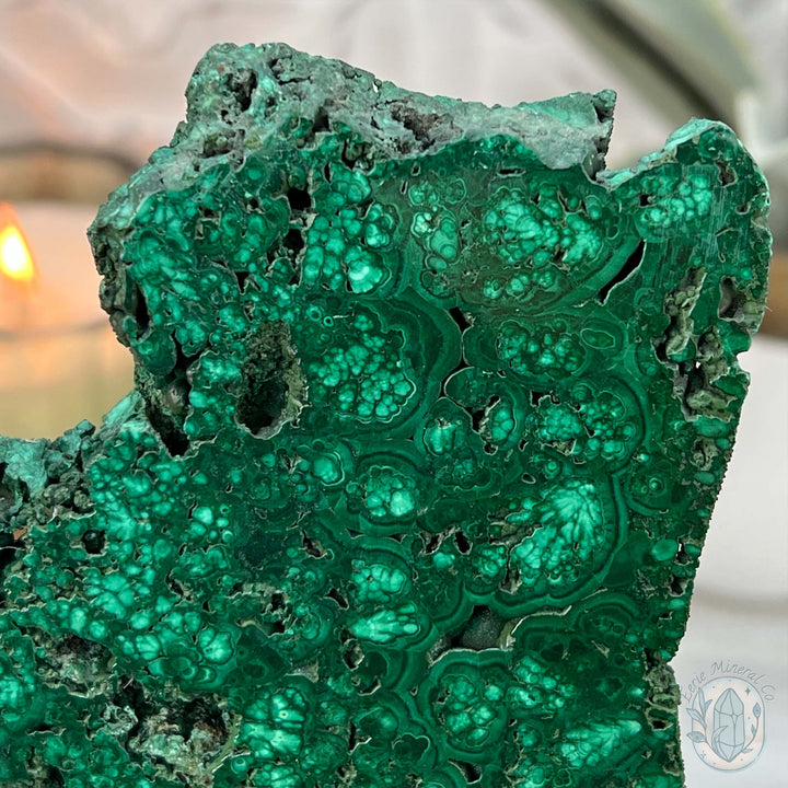 High Quality Polished Raw Malachite Specimen Slab