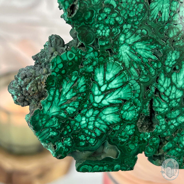 High Quality Polished Raw Malachite Specimen Slab