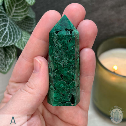 High Quality Polished Malachite Tower