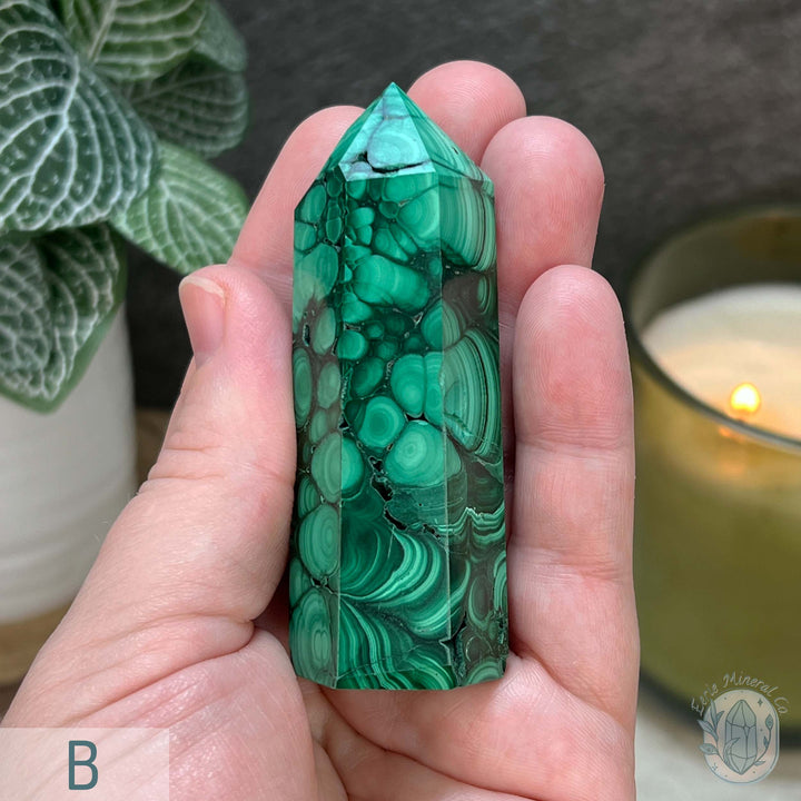 High Quality Polished Malachite Tower